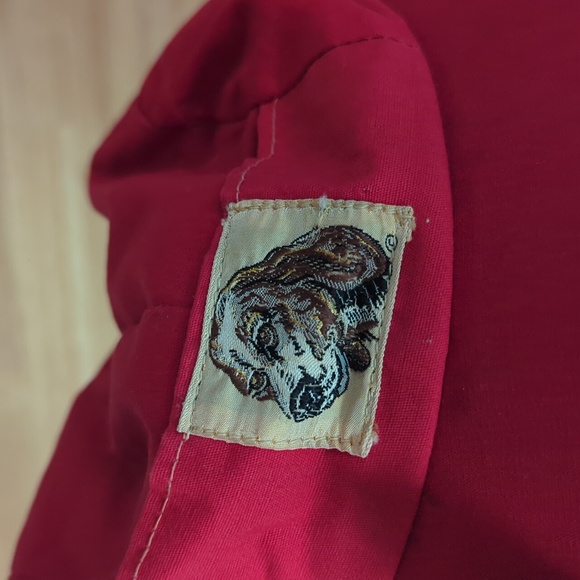 Ideal Vintage Hunting Mastard Animal Pattern Lined Hat - Picture 4 of 4